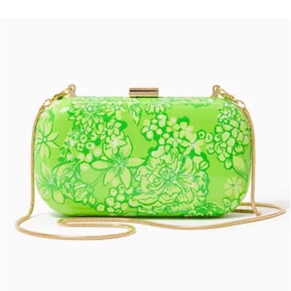 NEW LILLY PULITZER Purse Crossbody Limeade It’s a Spring Thing Clutch. - Picture 15 of 16